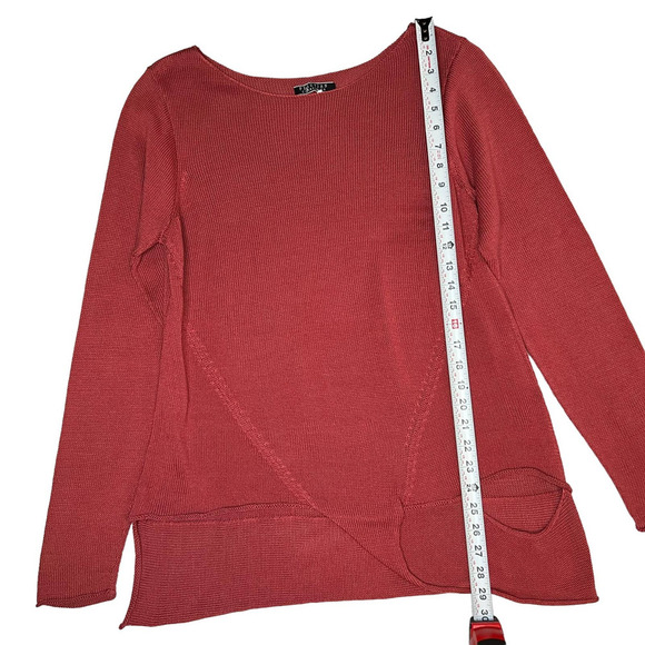 Peruvian Connection Bohemian Indie Asymmetrical Pima Cotton Lagenlook Sweater - Picture 6 of 10